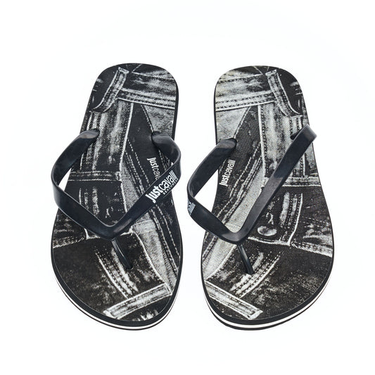 Just Cavalli Beachwear flip-flops Nero