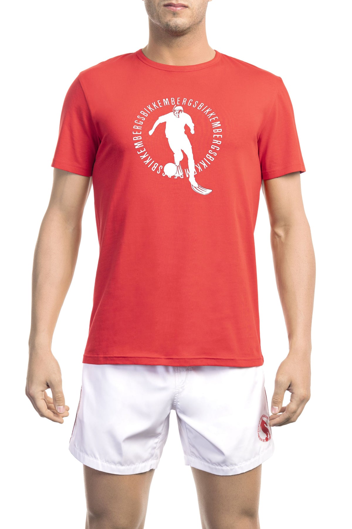 Bikkembergs Beachwear T-Shirt Rosso