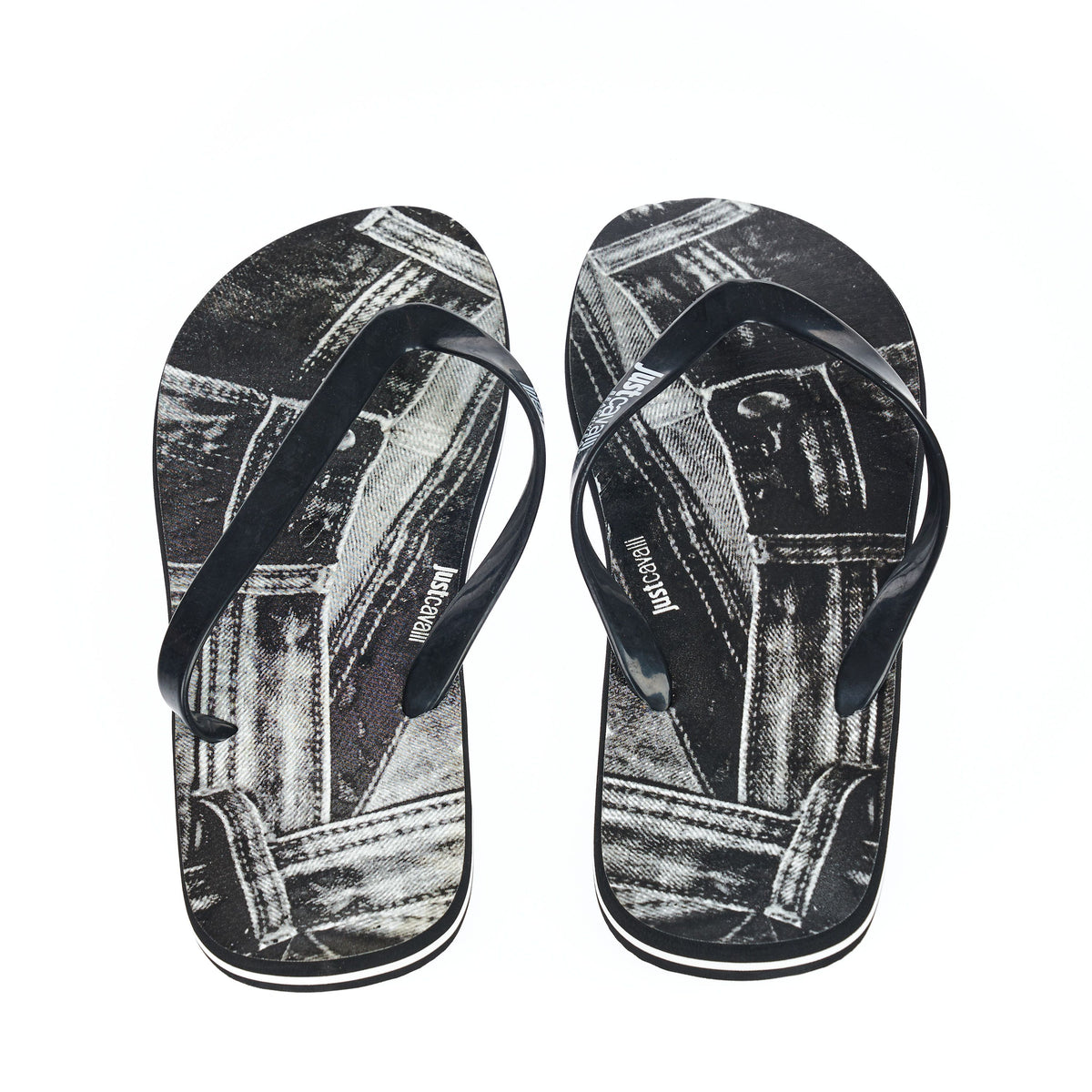 Just Cavalli Beachwear flip-flops Nero