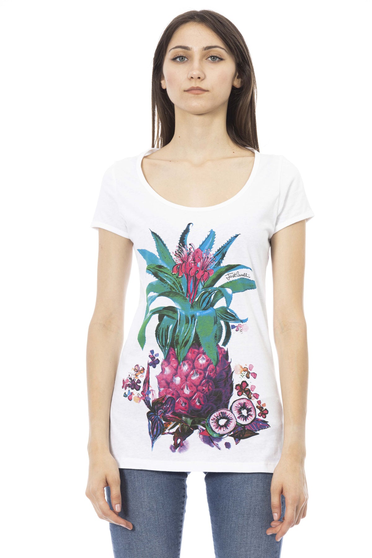 Just Cavalli Beachwear T-Shirt Bianco