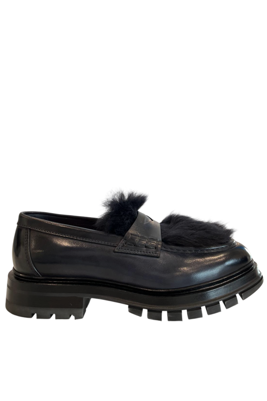 Santoni Mocassini Blu