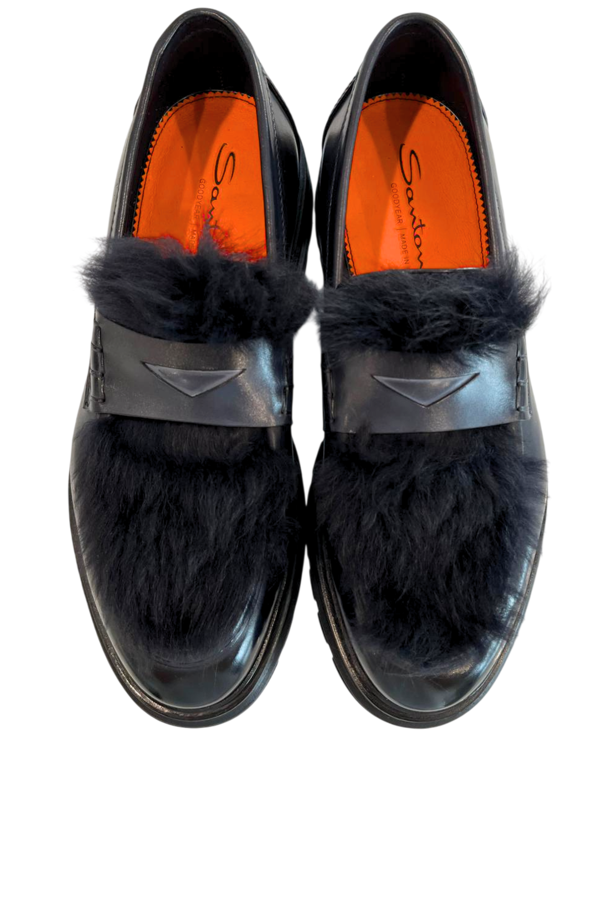 Santoni Mocassini Blu
